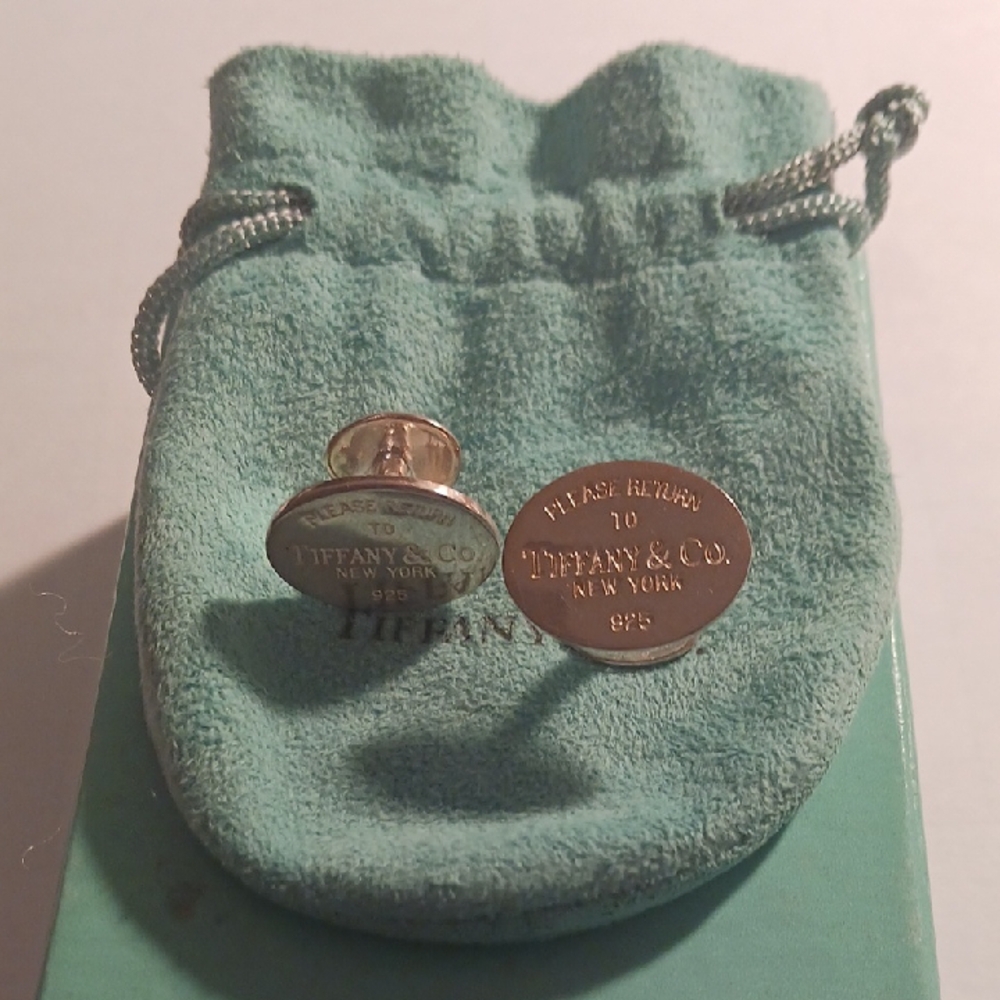 Tiffany & Co. Silver Cuffinks Please Return